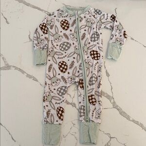 Adorable Bunny Print Kids One Piece